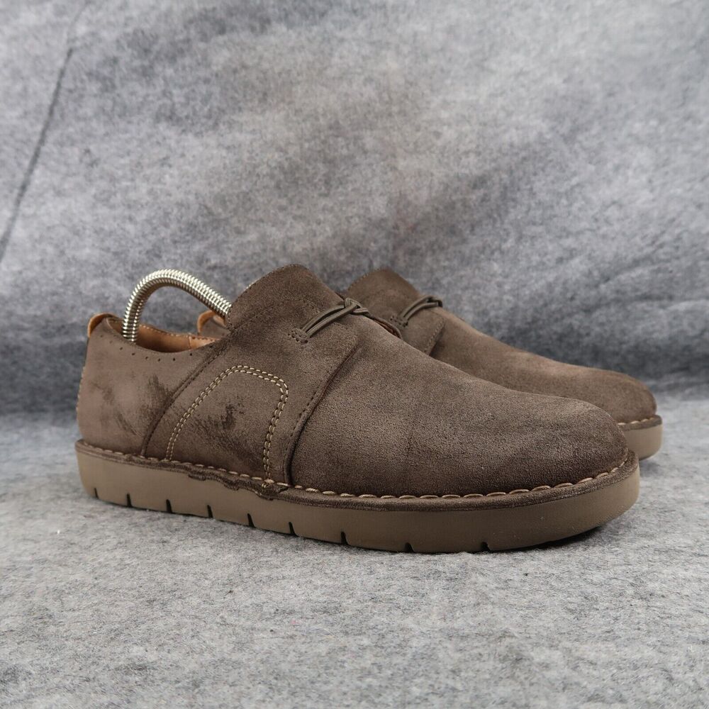 Clarks Shoes Womens 9 Slip On Casual Oxford Leather Comfort Unstructured Artisan